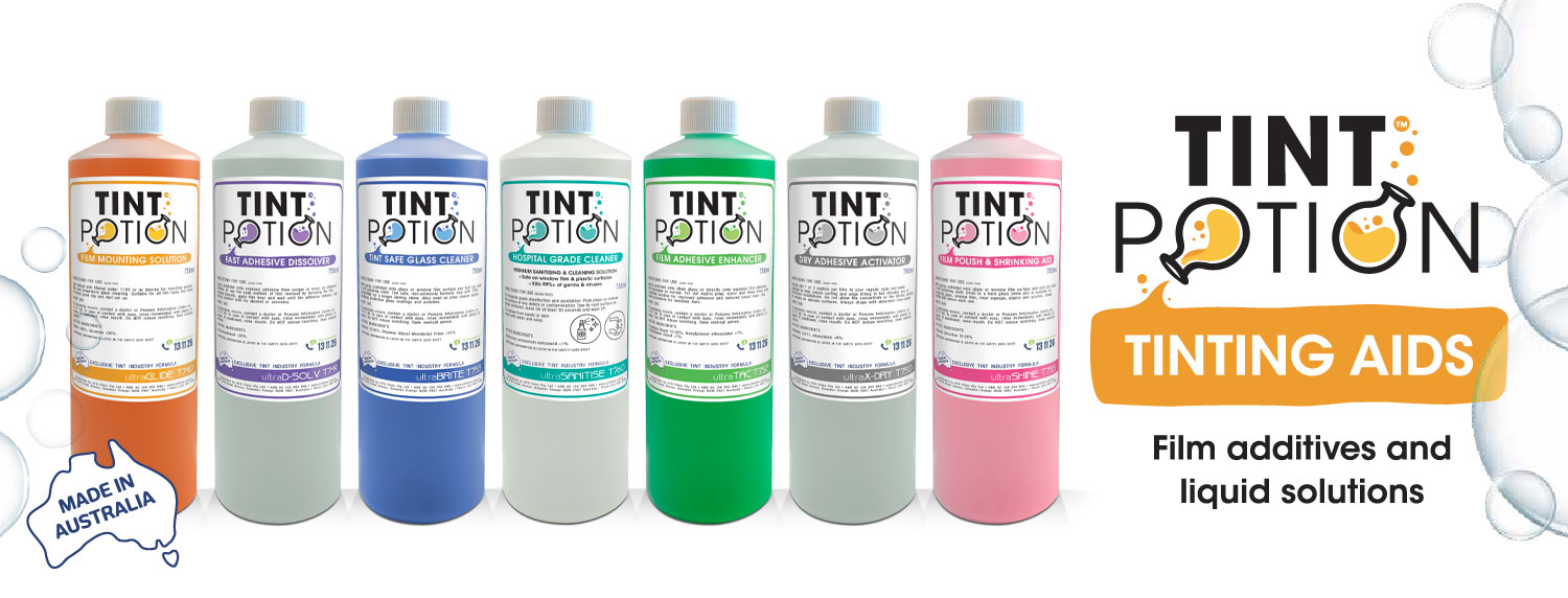 Tint Potion Australian made film installation product range